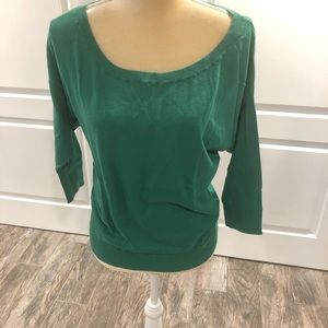 Kelly Green Dolman Sweater